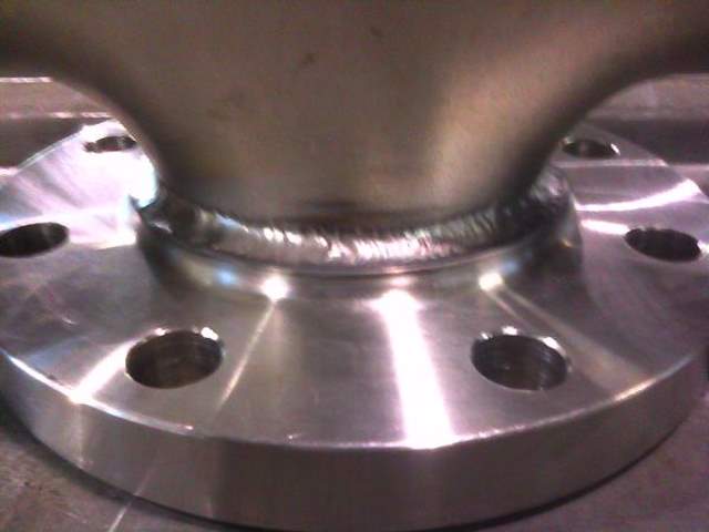 Stainless Steel Tee with weld on flanges